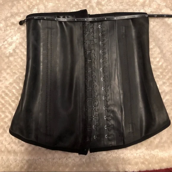 WGS Premadonna Waist Trainer Black Faux Leather - Picture 1 of 14